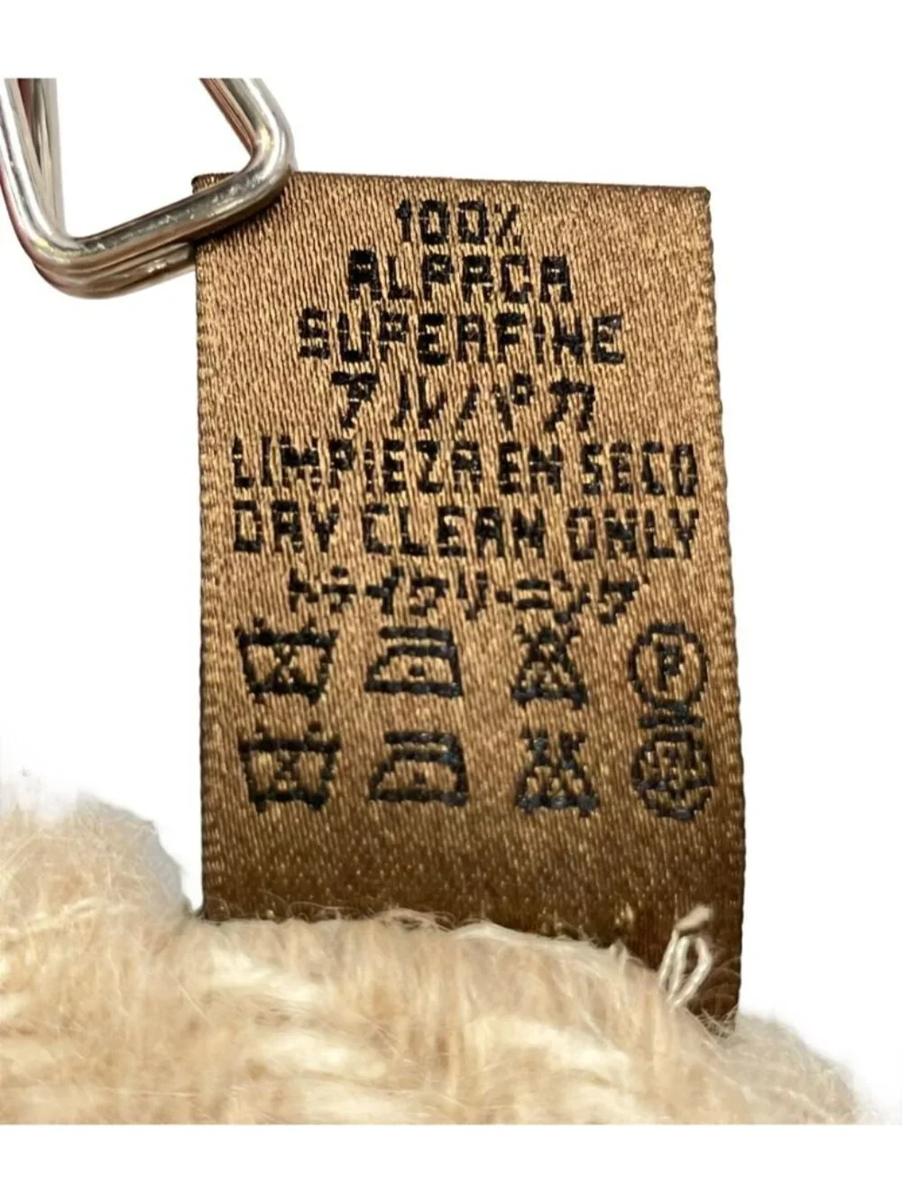 Loewe Scarf Alpaca 100% Beige